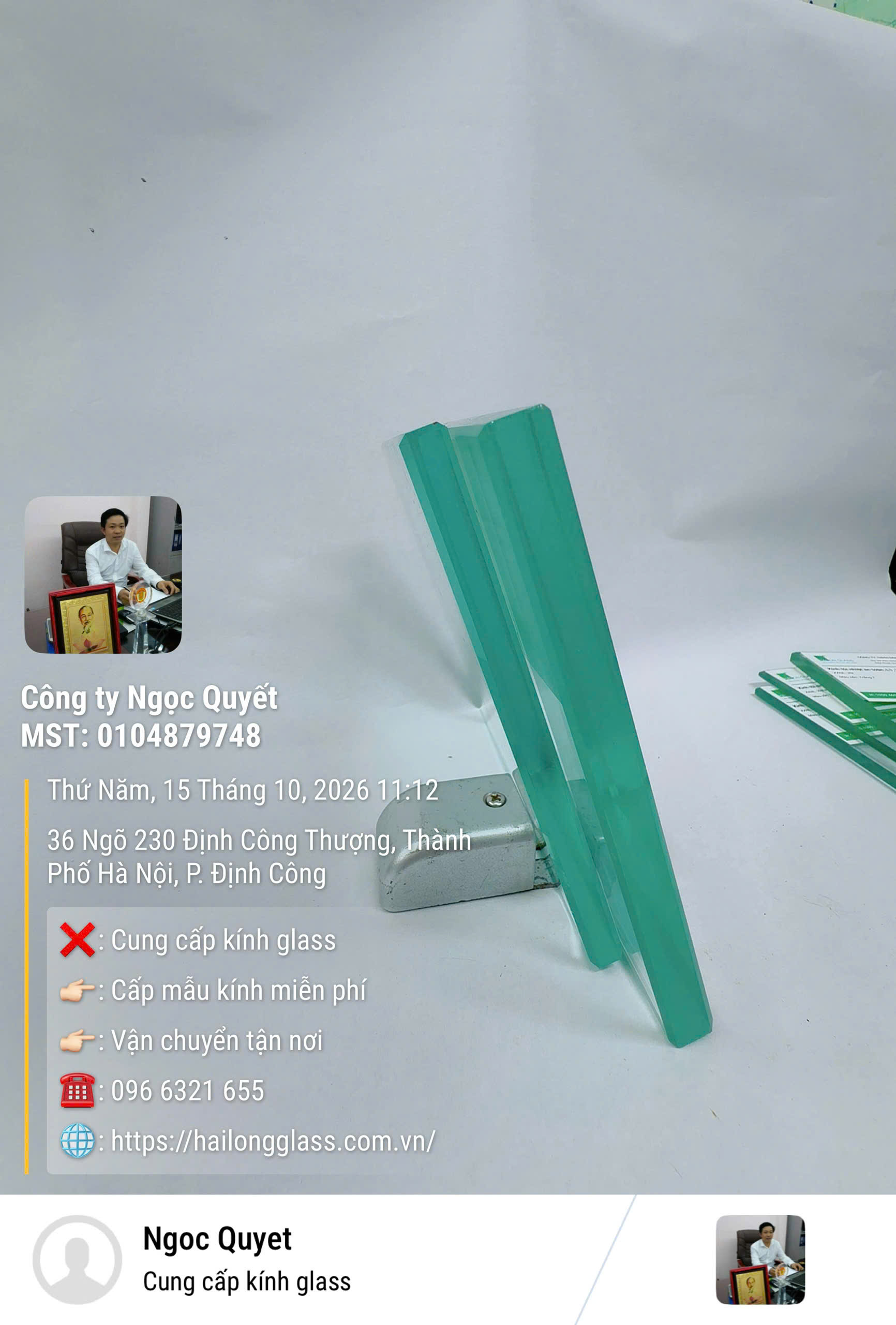 Kính Cường Lực trắng 12mm